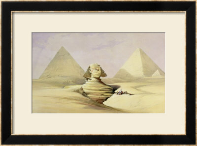 The Great Sphinx And The Pyramids Of Giza, From Egypt And Nubia, Vol.1 by David Roberts Pricing Limited Edition Print image