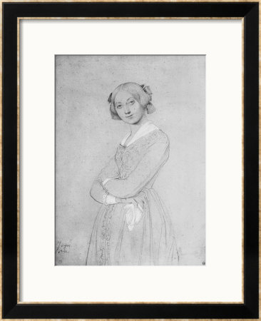 Portrait Of Louise D'haussonville, 1842 by Jean-Auguste-Dominique Ingres Pricing Limited Edition Print image