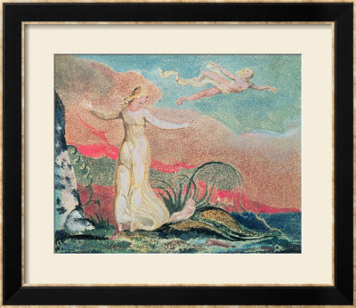 The Book Of Thel, Plate 4 Thel In The Vale Of Har, 1794 (Colour-Printed Relief Etching) by William Blake Pricing Limited Edition Print image
