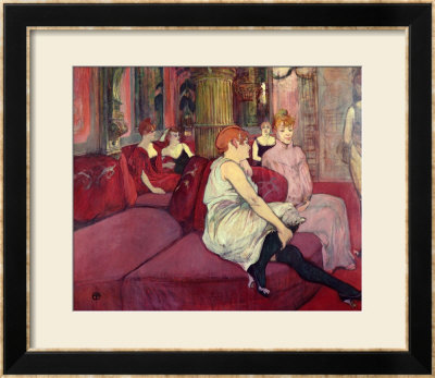 In The Salon At The Rue Des Moulins, 1894 by Henri De Toulouse-Lautrec Pricing Limited Edition Print image