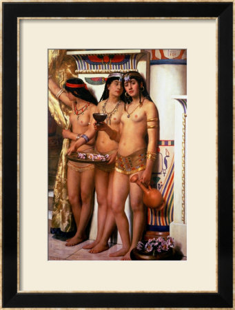 Pharaoh's Handmaidens by John Collier Pricing Limited Edition Print image