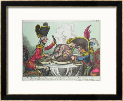 The Plum Pudding In Danger, 1805 by James Gillray Pricing Limited Edition Print image