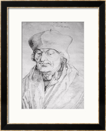 Portrait Of Desiderius Erasmus (1469-1536) 1520 by Albrecht Dürer Pricing Limited Edition Print image