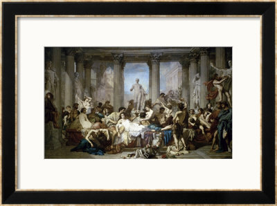Les Romains De La Decadence by Thomas Couture Pricing Limited Edition Print image