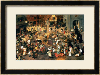 The Battle Between Carnival And Lent by Pieter Brueghel The Younger Pricing Limited Edition Print image