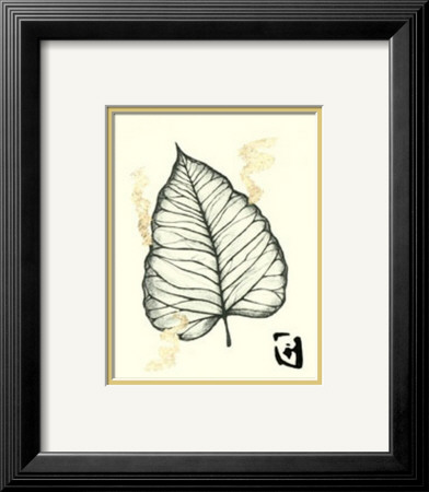 Gold Leaf Embellished Botanical I by Jennifer Goldberger Pricing Limited Edition Print image