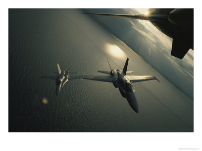 Fa-18 Navy Jets In Flight Over The Chesapeake Bay by Robert Madden Pricing Limited Edition Print image