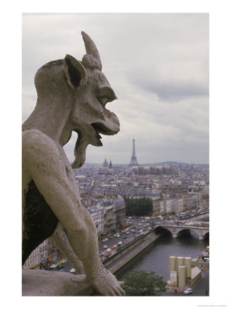 Gargoyle, Notre Dame, Paris, France by Alan Veldenzer Pricing Limited Edition Print image