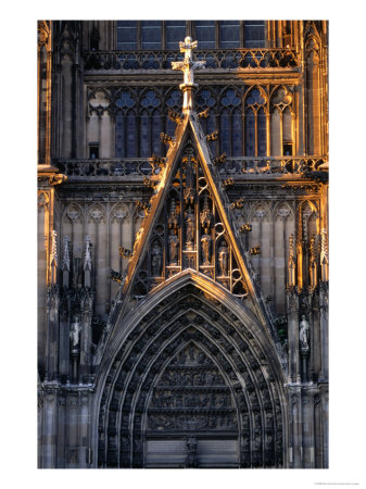 Facade Of Cologne Cathedral, Cologne, Germany by Rick Gerharter Pricing Limited Edition Print image
