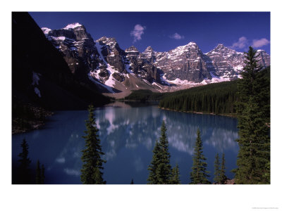 Moraine Lake, Canadian Rockies, Alberta, Canada by Bonnie Lange Pricing Limited Edition Print image