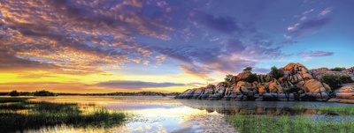 Willow Lake Spring Sunset by Bob Larson Pricing Limited Edition Print image