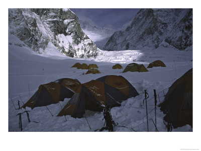 Tents At Everest Southside, Nepal by Michael Brown Pricing Limited Edition Print image