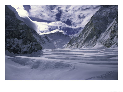 Lhotse Framed By The Western Comb, Nepal by Michael Brown Pricing Limited Edition Print image