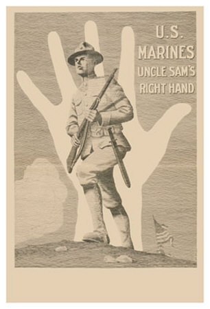 U.S. Marines, Uncle Sam's Right Hand by R. Mcbride Pricing Limited Edition Print image