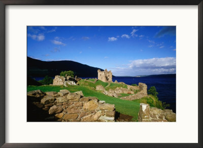 Urquhart Castle Remains On Shores Of Loch Ness, Drumnadrochit, United Kingdom by Dennis Johnson Pricing Limited Edition Print image