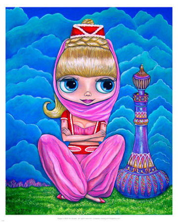 Pink Genie by Blonde Blythe Pricing Limited Edition Print image