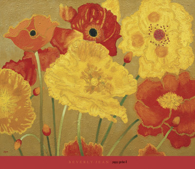 Poppy Garden Ii by Beverly Jean Pricing Limited Edition Print image