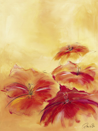 Red Flowers I by Rita Marks Pricing Limited Edition Print image