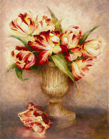 Parrot Tulips I by Anne Searle Pricing Limited Edition Print image