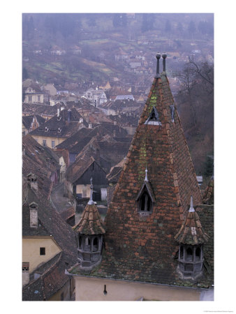 View Of The Old City, Sighishoara, Romania by Gavriel Jecan Pricing Limited Edition Print image