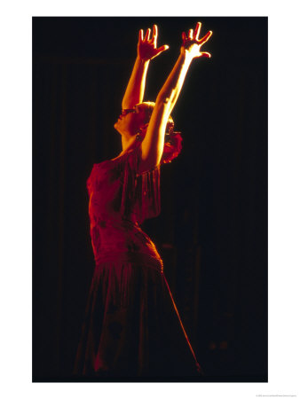 Female Flamenco Dancer, Cordoba, Spain by John & Lisa Merrill Pricing Limited Edition Print image