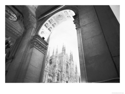Galleria View Of The Duomo, Milano, Italy by Walter Bibikow Pricing Limited Edition Print image
