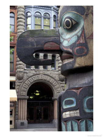 Totem Pole In Pioneer Square, Seattle, Washington, Usa by Jamie & Judy Wild Pricing Limited Edition Print image
