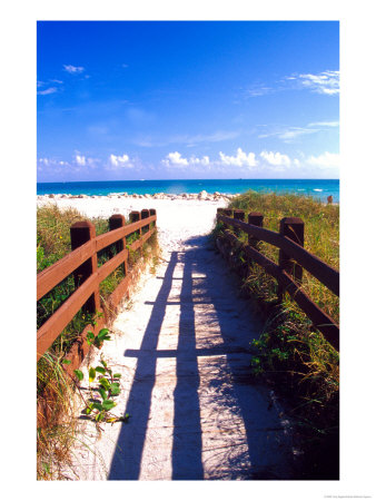 Boardwalk, South Beach, Miami, Florida, Usa by Terry Eggers Pricing Limited Edition Print image