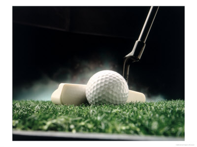 Golf Ball And Putter by Rick Souders Pricing Limited Edition Print image