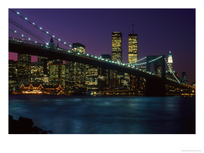 Brooklyn Bridge And Lower Manhattan, Ny by Rudi Von Briel Pricing Limited Edition Print image