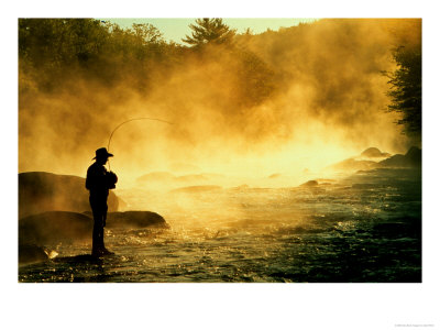 Person Fishing by David White Pricing Limited Edition Print image
