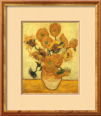Vase With Sunflowers, C.1889 by Vincent Van Gogh Pricing Limited Edition Print image