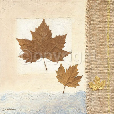 Waves With Leafes by K. Kostolny Pricing Limited Edition Print image