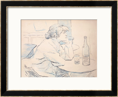 Woman Drinker, Or The Hangover, 1889 by Henri De Toulouse-Lautrec Pricing Limited Edition Print image