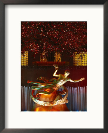Prometheus Statue, Rockefeller Center, Nyc, Ny by Walter Bibikow Pricing Limited Edition Print image