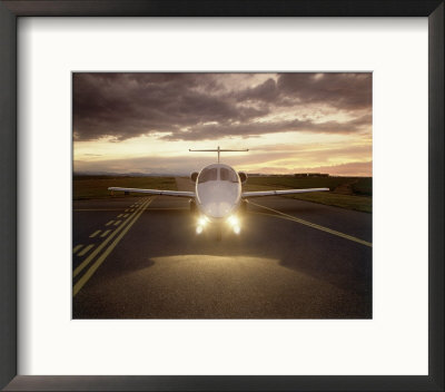 Corporate Jet On Runway by Stephen Collector Pricing Limited Edition Print image