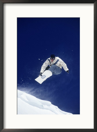 Man Snow Boarding, Co by Bob Winsett Pricing Limited Edition Print image