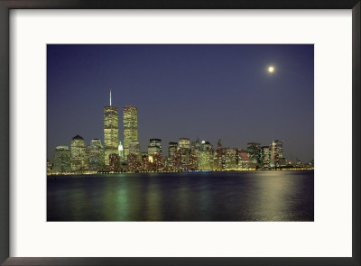 Nyc Skyline At Night, Nyc, Ny by Charles Benes Pricing Limited Edition Print image