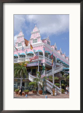 Dutch Architecture Of Oranjestad Shops, Aruba, Caribbean by Lisa S. Engelbrecht Pricing Limited Edition Print image