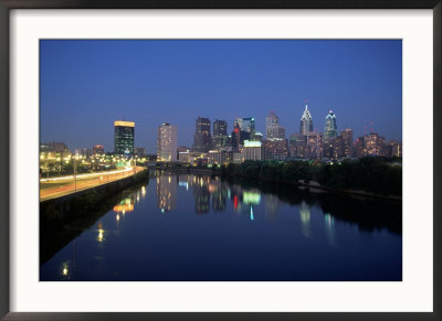 Skyline And Schuykill River, Philadelphia, Pa by James Lemass Pricing Limited Edition Print image