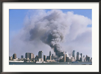 Smoke Billows Over Manhattan After The September 11, 2001 Attack by Steve Winter Pricing Limited Edition Print image