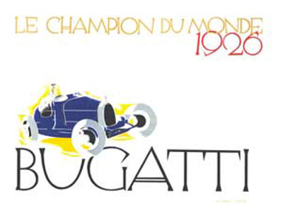 Bugatti: Le Champion Du Monde by Ernst Deutsch-Dryden Pricing Limited Edition Print image