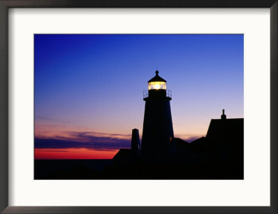 Lighthouse At Pemaquid Point At Sunset, Usa by Izzet Keribar Pricing Limited Edition Print image