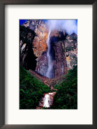 Angel Falls Seen From Mirador Laime Lookout, Angel Falls, Venezuela by Krzysztof Dydynski Pricing Limited Edition Print image