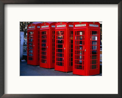 Old-Fashioned Phone-Boxes Can Still Be Seen In London, England by Doug Mckinlay Pricing Limited Edition Print image