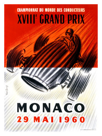 Monaco Grand Prix F1, C.1960 by Jose Lorenzi Pricing Limited Edition Print image