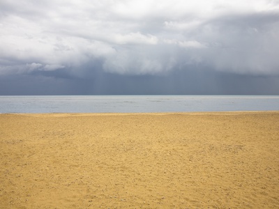 Beach With Brooding Sky by Ashley Jouhar Pricing Limited Edition Print image