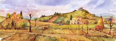 Tuscan Winter by Giovanni Ospitali Pricing Limited Edition Print image