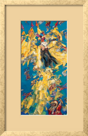 Chinese Opera Figures 1 by Wenbin Yuan Pricing Limited Edition Print image