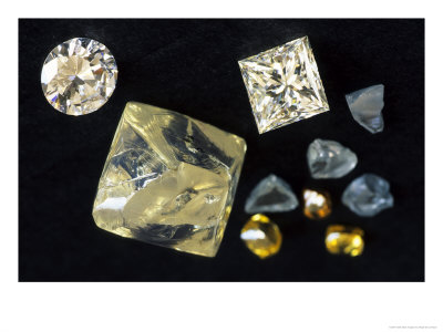 Cut Diamonds, Gauteng, South Africa by Roger De La Harpe Pricing Limited Edition Print image